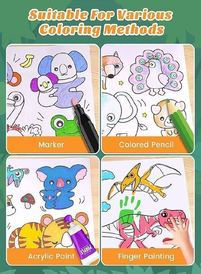 PANDANUS Drawing Paper Roll for Kids, 30x300 CM Large Poster Colouring for Markers Pencils Paints, Art Paper Crafts Sheet, Wall Floor Table Painting Colour Filling Paper, Design- Animal World Educational. A1 - Image 5
